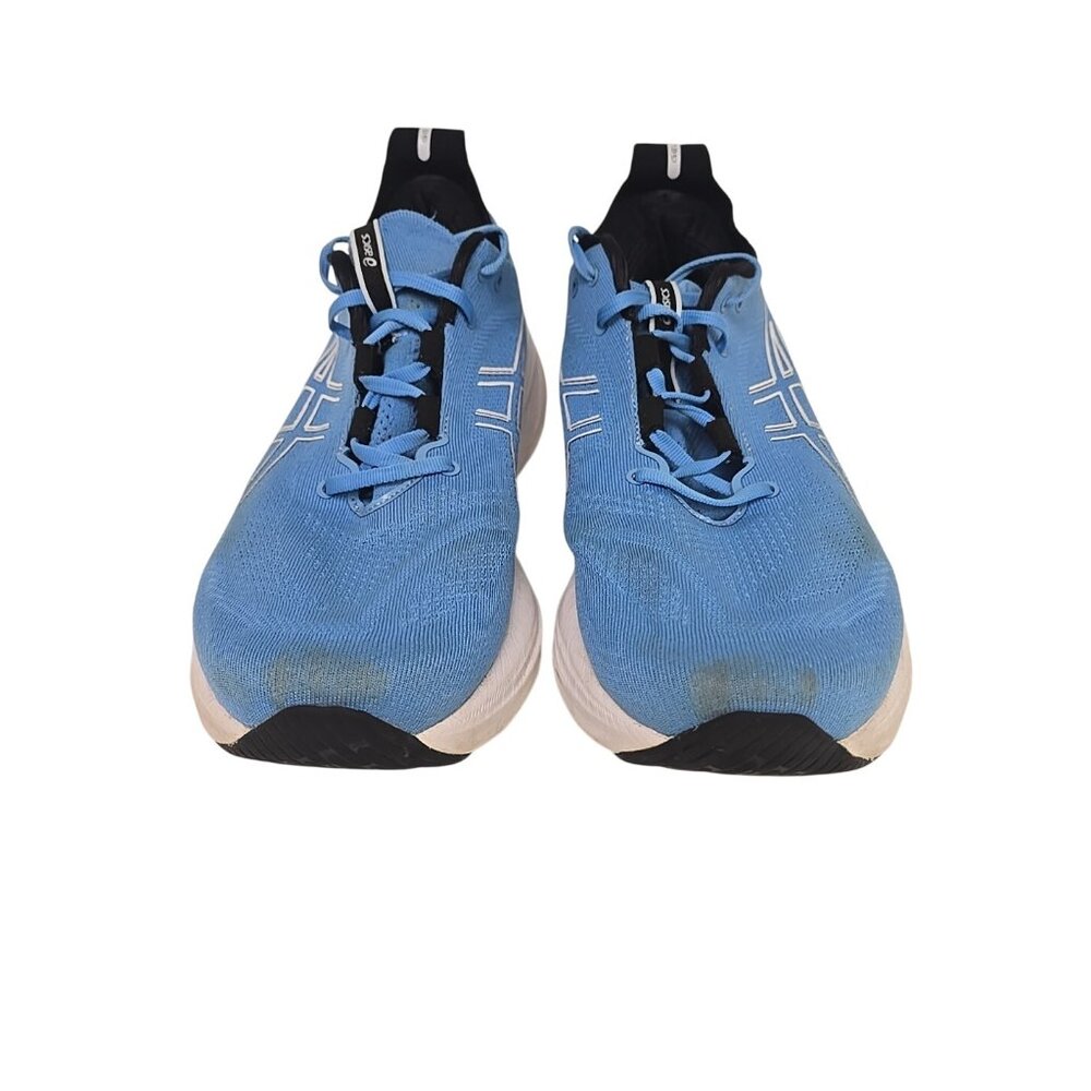 Asics Men's Gel Nimbus 26 1011B74 Running Shoe Blue White Size 11.5M - Picture 6 of 7